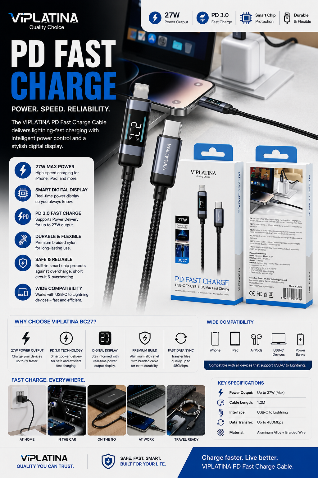 VIPLATINA PD FAST CHARGE 27W