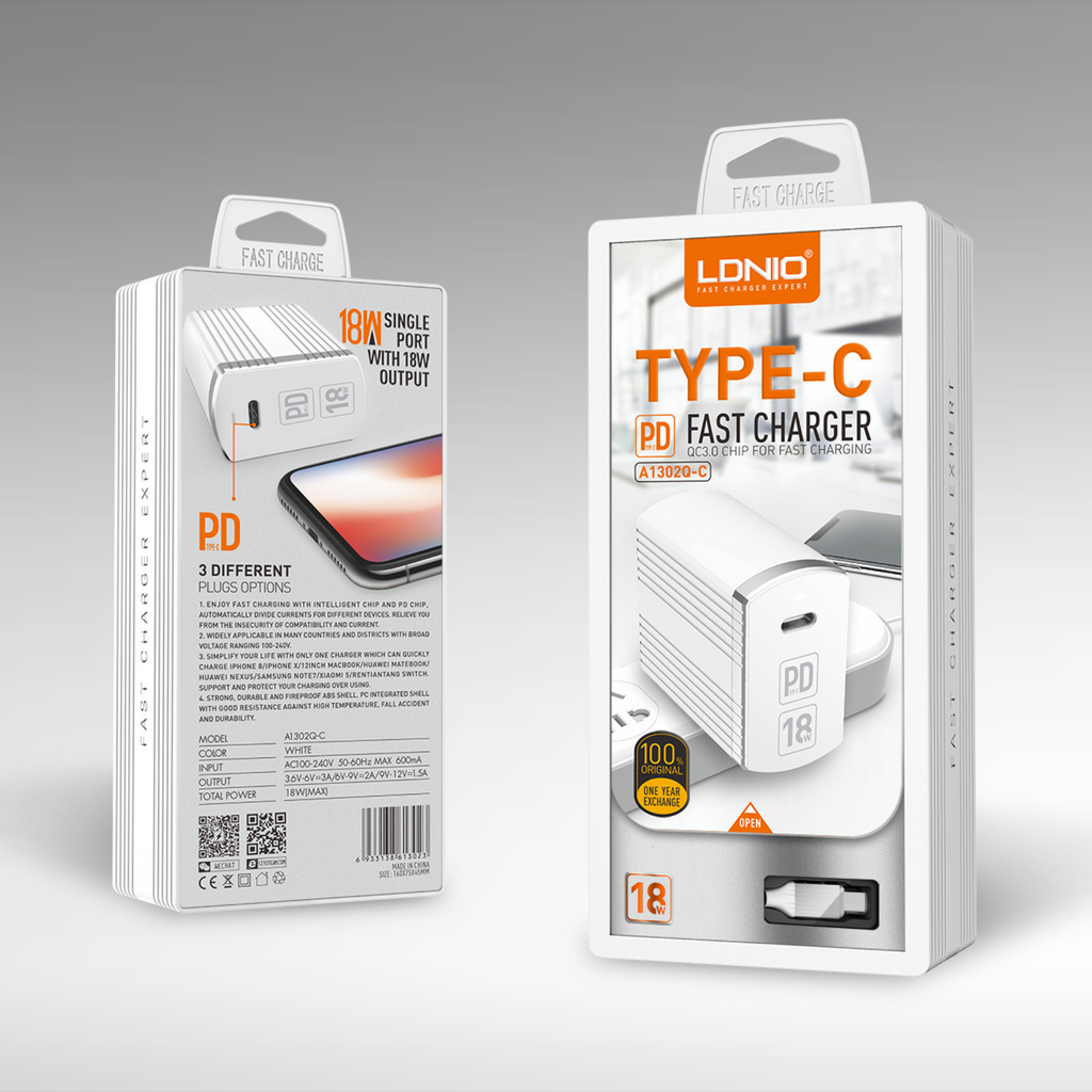 Ldnio PD Type C Fast Charger A1302Q-C