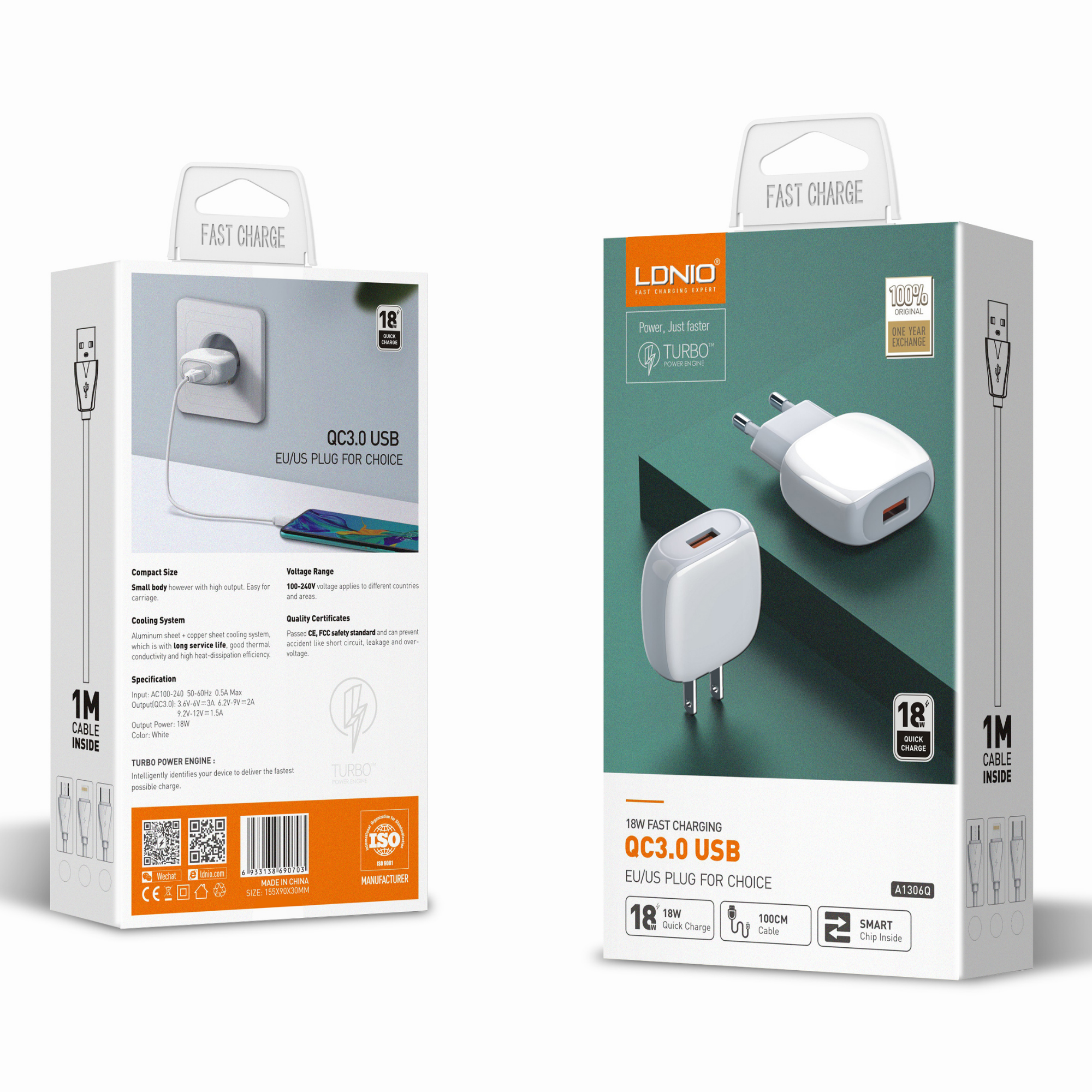 Ldnio QC3.0 USB Charger A1306Q