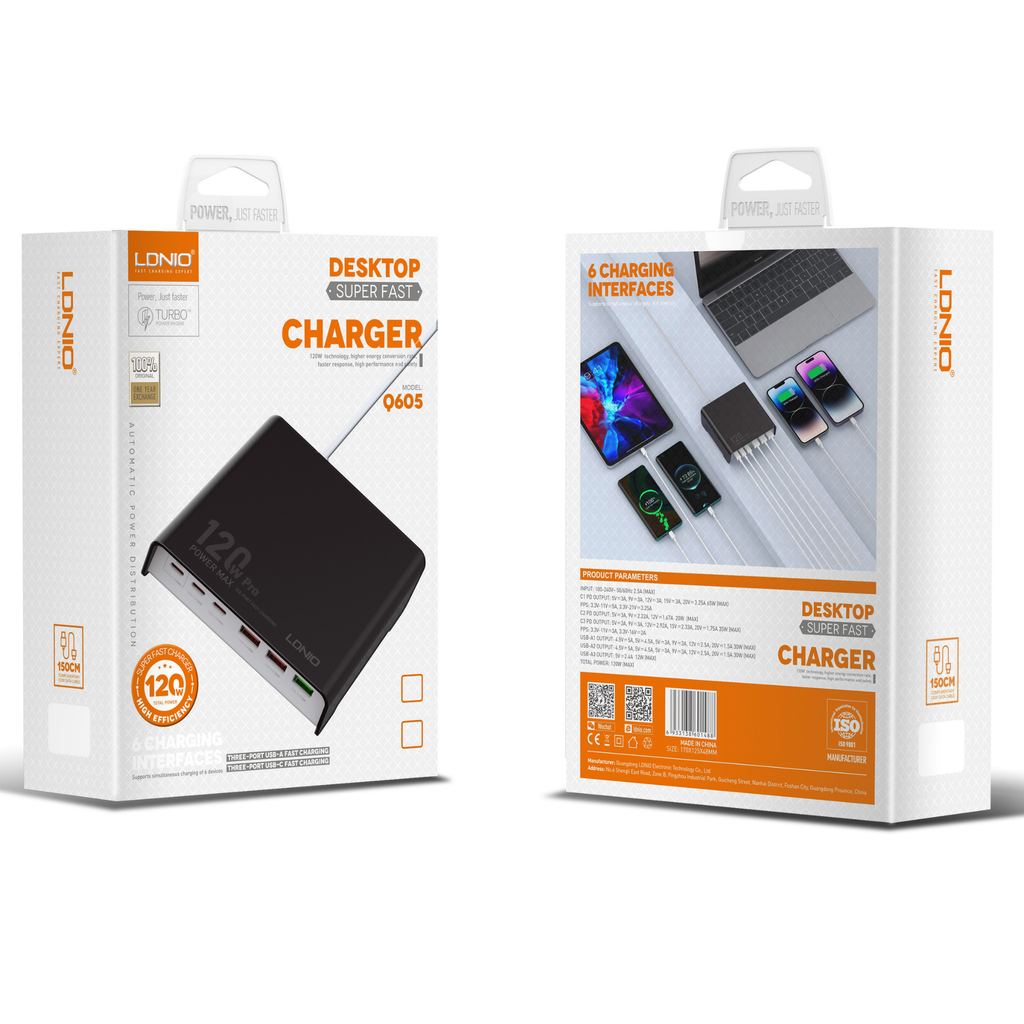 Ldnio Desktop Super Fast Charger Q605