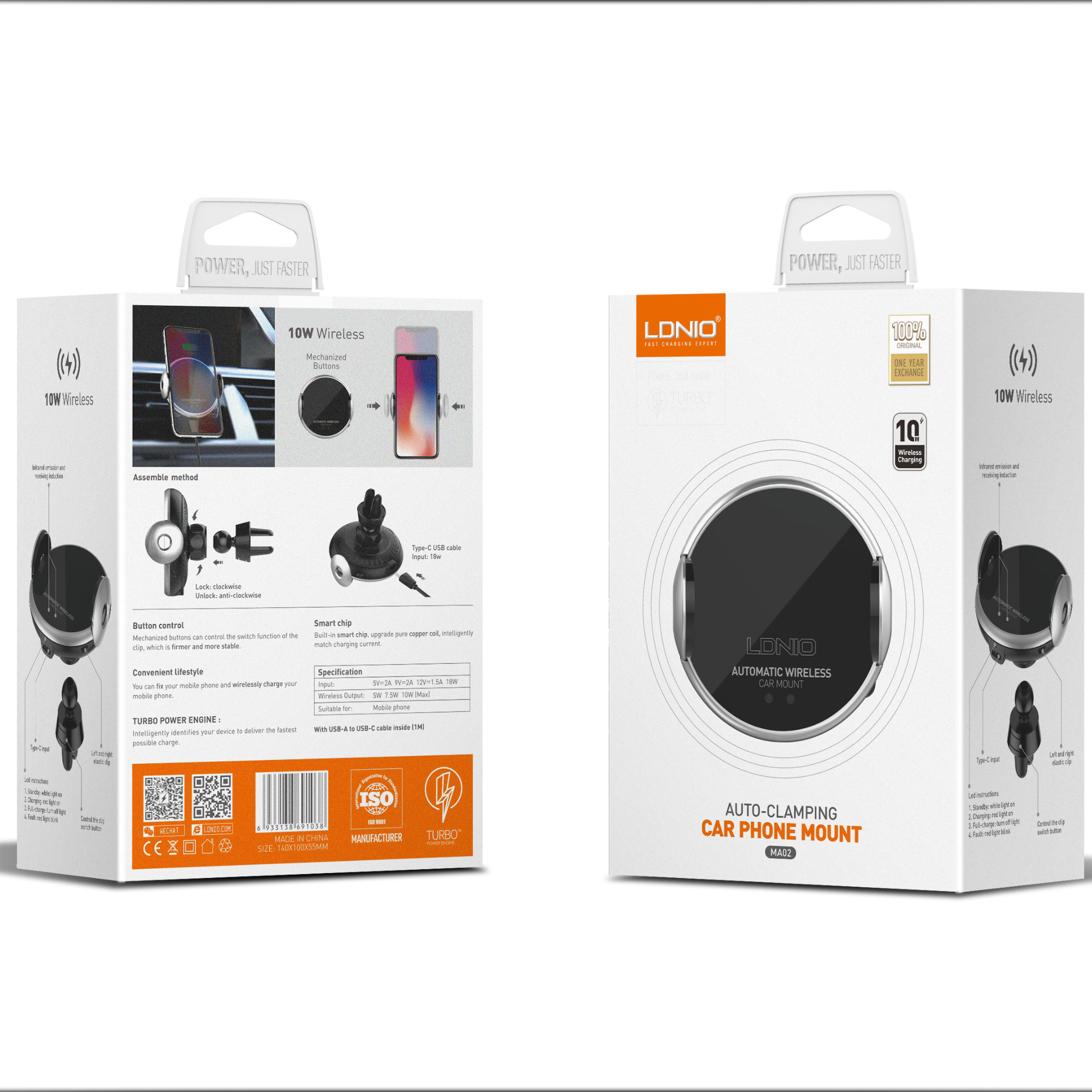 Ldnio Auto Clamping Car Mount MG02