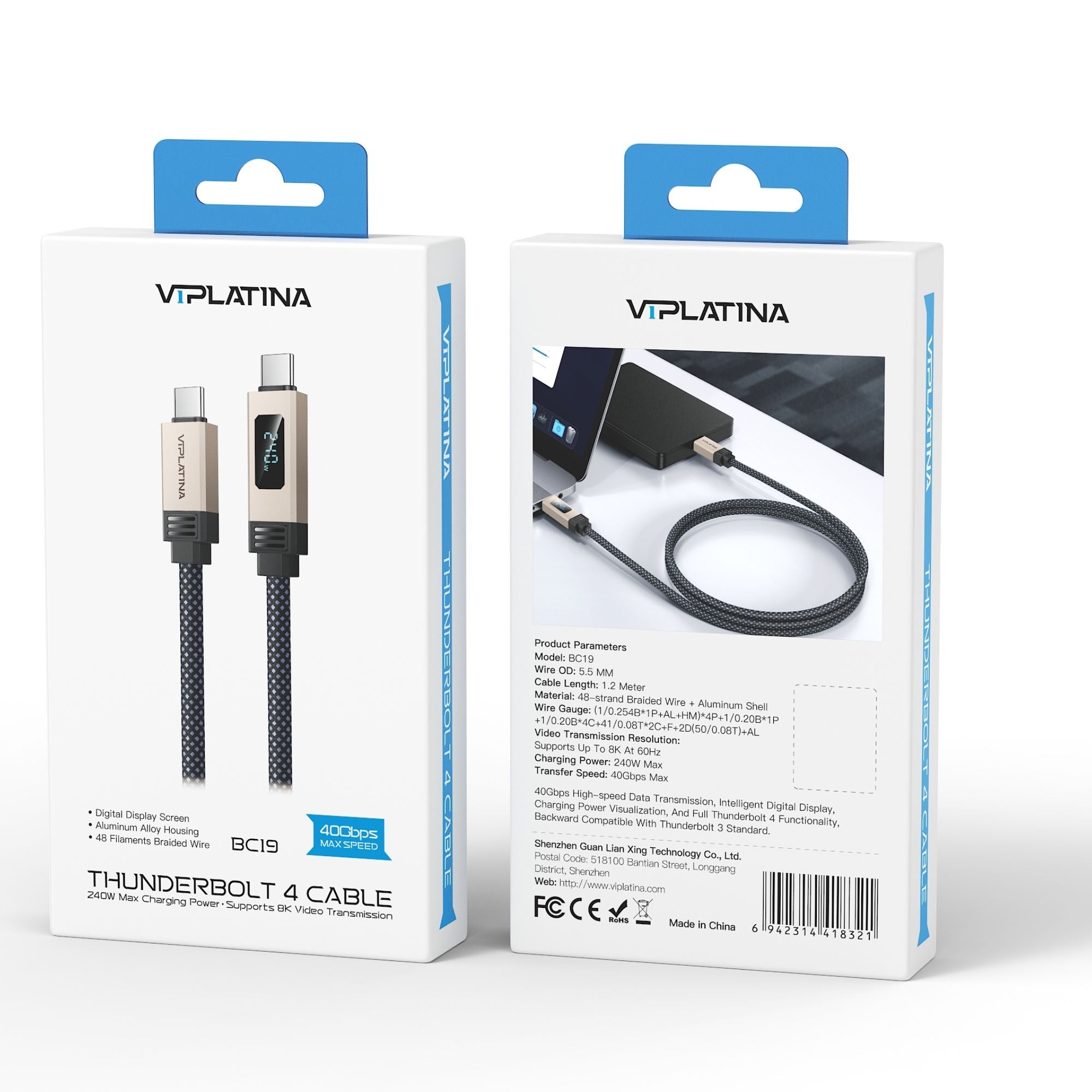 VIPLatina Thunderbolt 4 Cable BC19