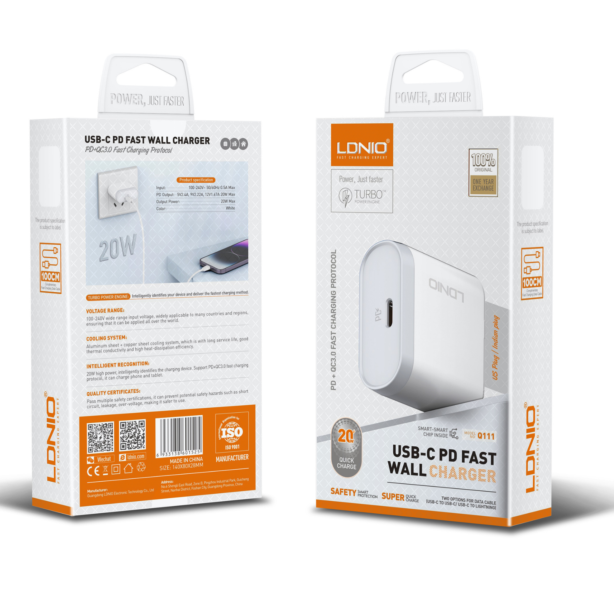 Ldnio USB C Fast Wall Charger Q111