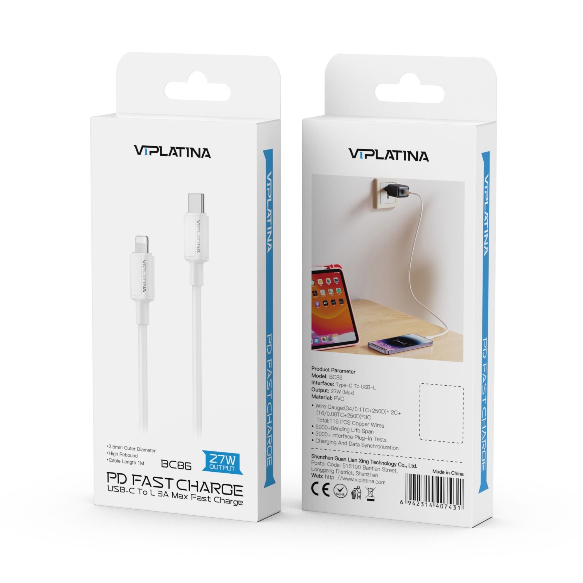 VIPLatina PD Fast Charger BC86