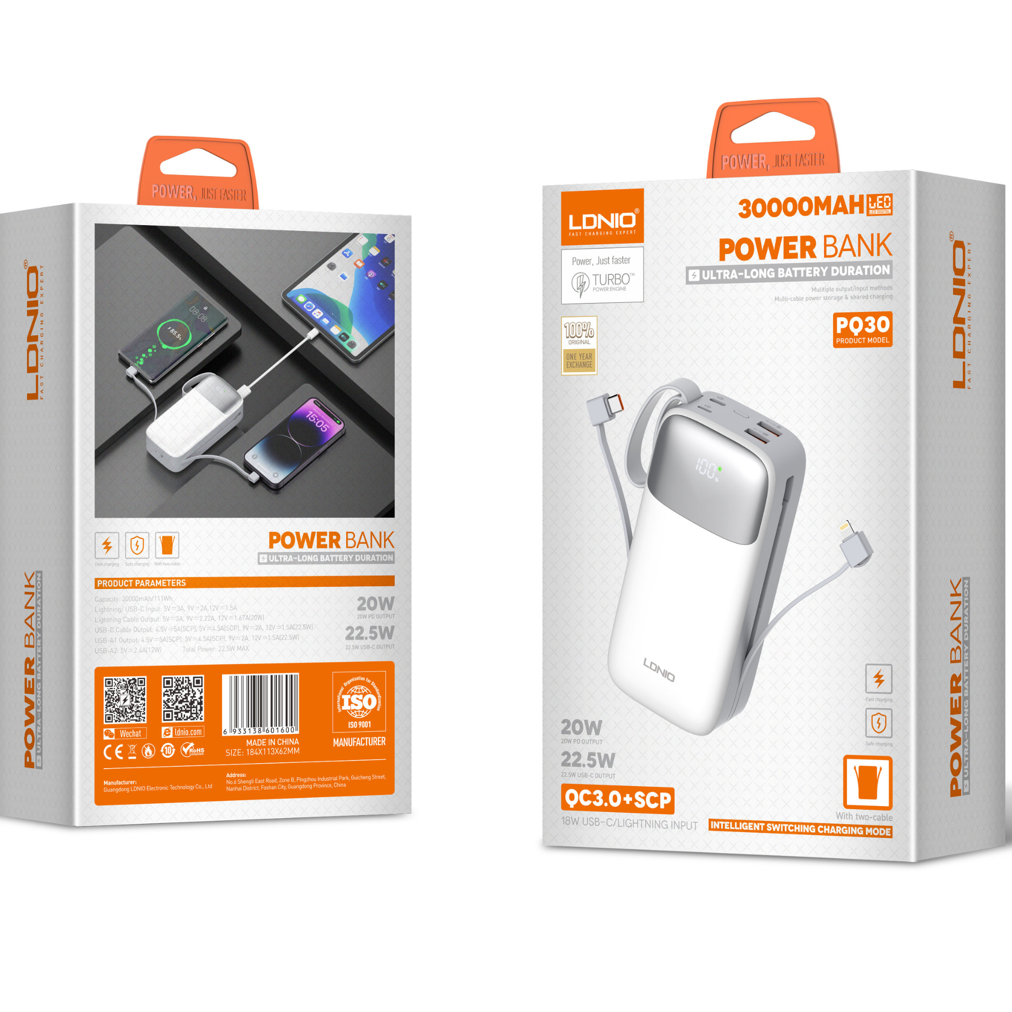 Ldnio Ultra Long Battery Power Bank PQ30