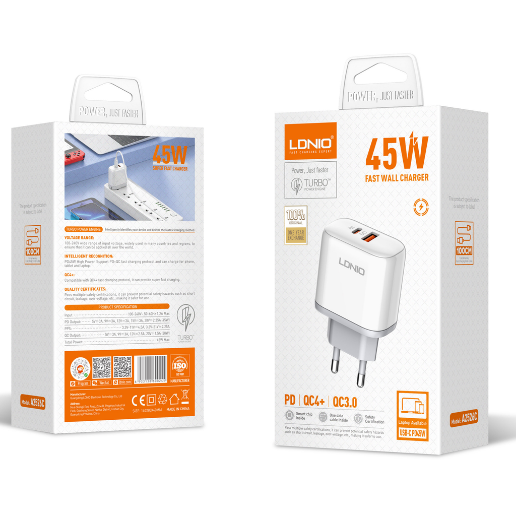 Ldnio Fast Wall Charger A2526C