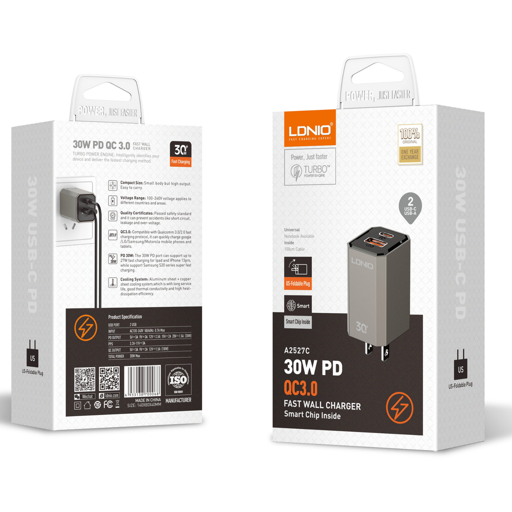 Ldnio QC3.0 Fast Wall Charger A2527C