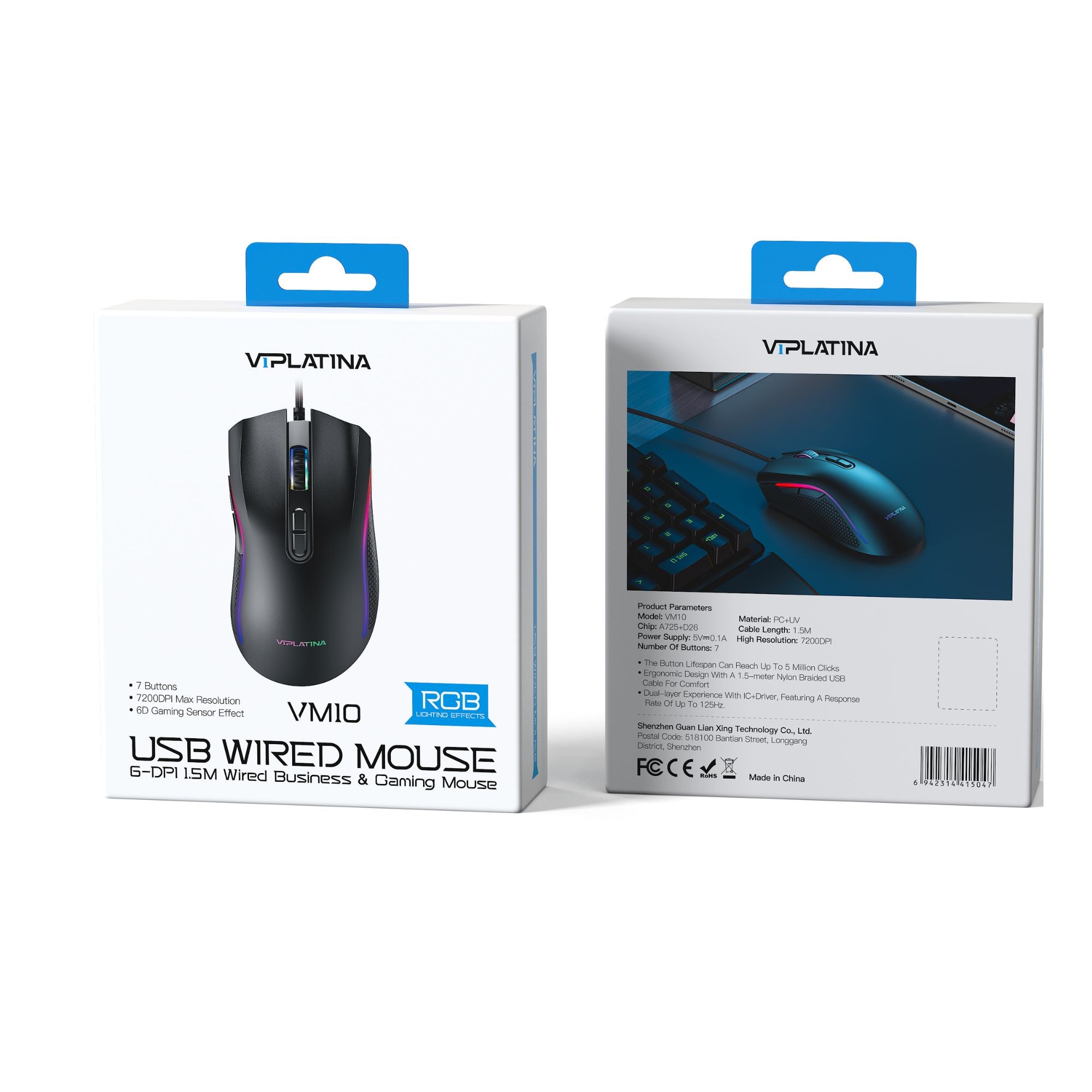 VIPLatina USB Wired Mouse VM10