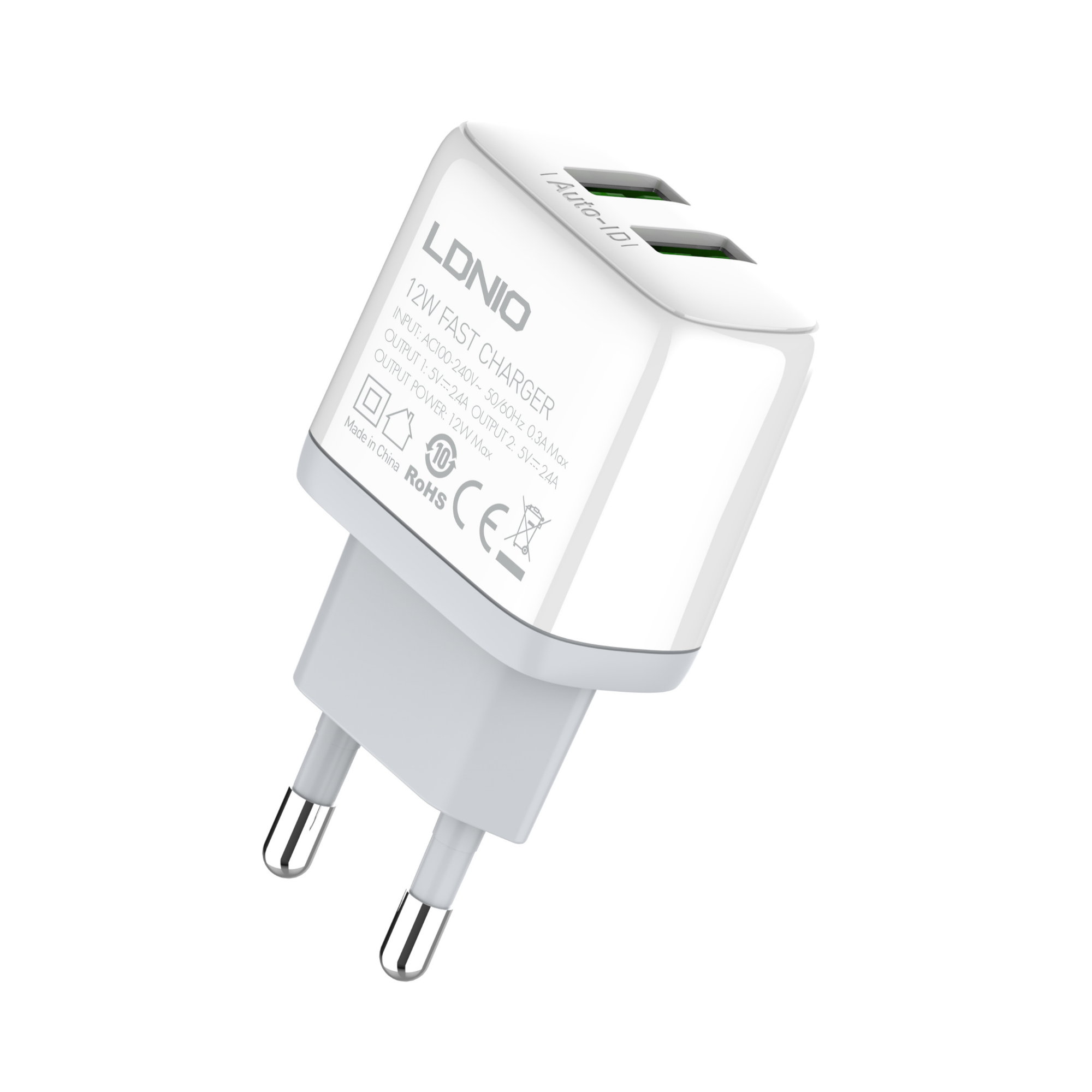 Ldnio 2.4 Dual USB Fast Charger A2221