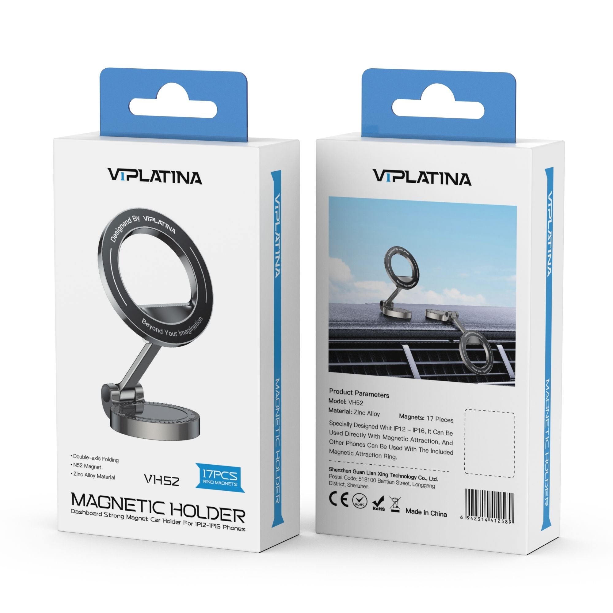 VIPLatina Magnetic Car Holder for Dashboard VH52