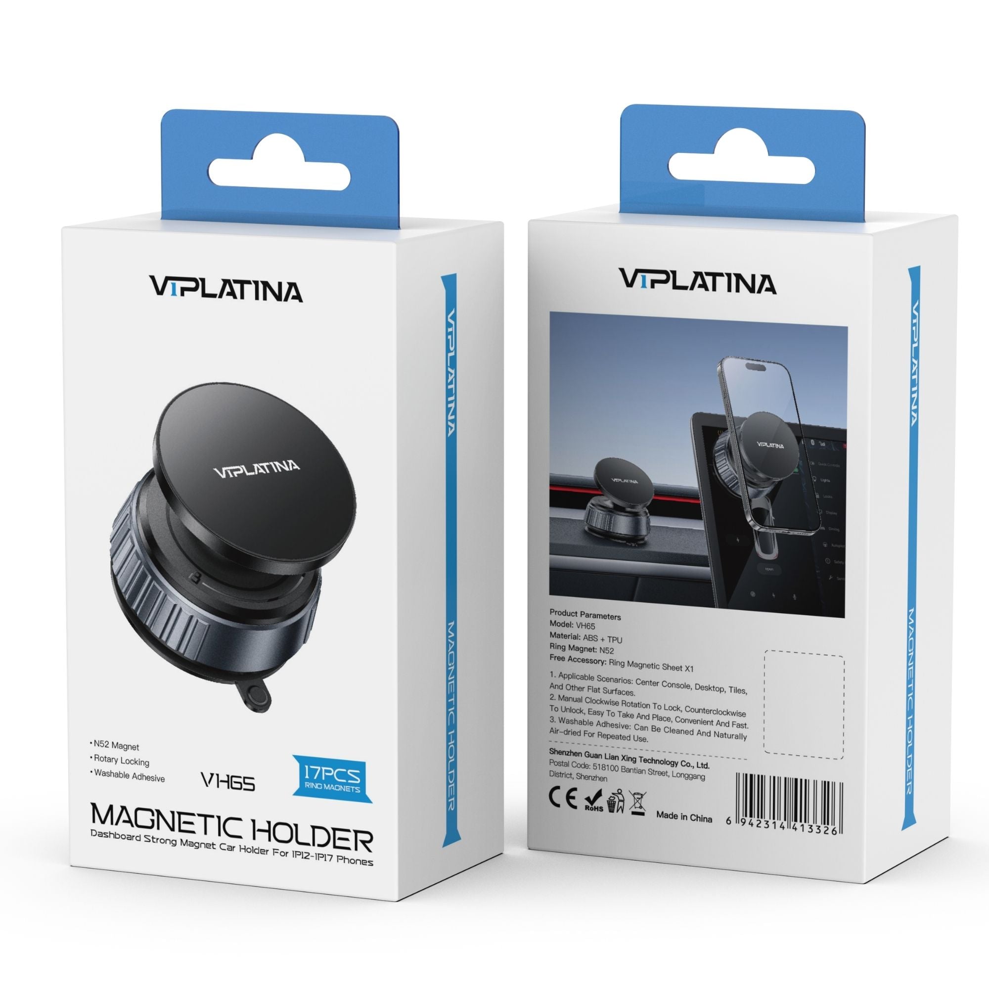 VIPLatina Magnetic Car Holder for Dashboard VH65