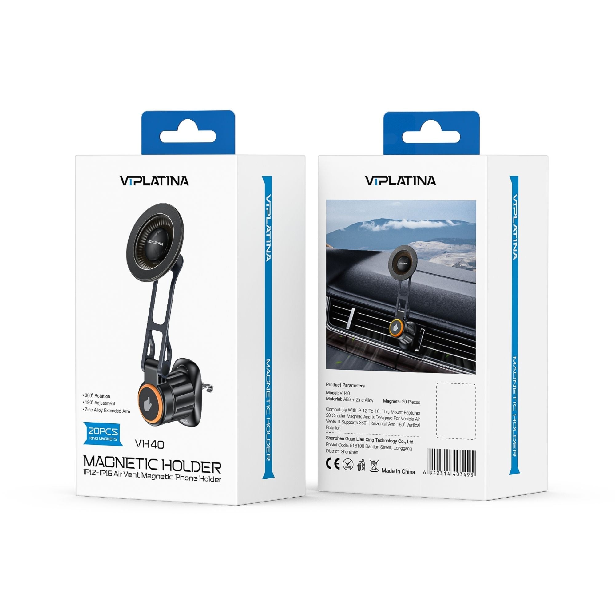 VIPLatina Air Vent Magnet Holder VH40