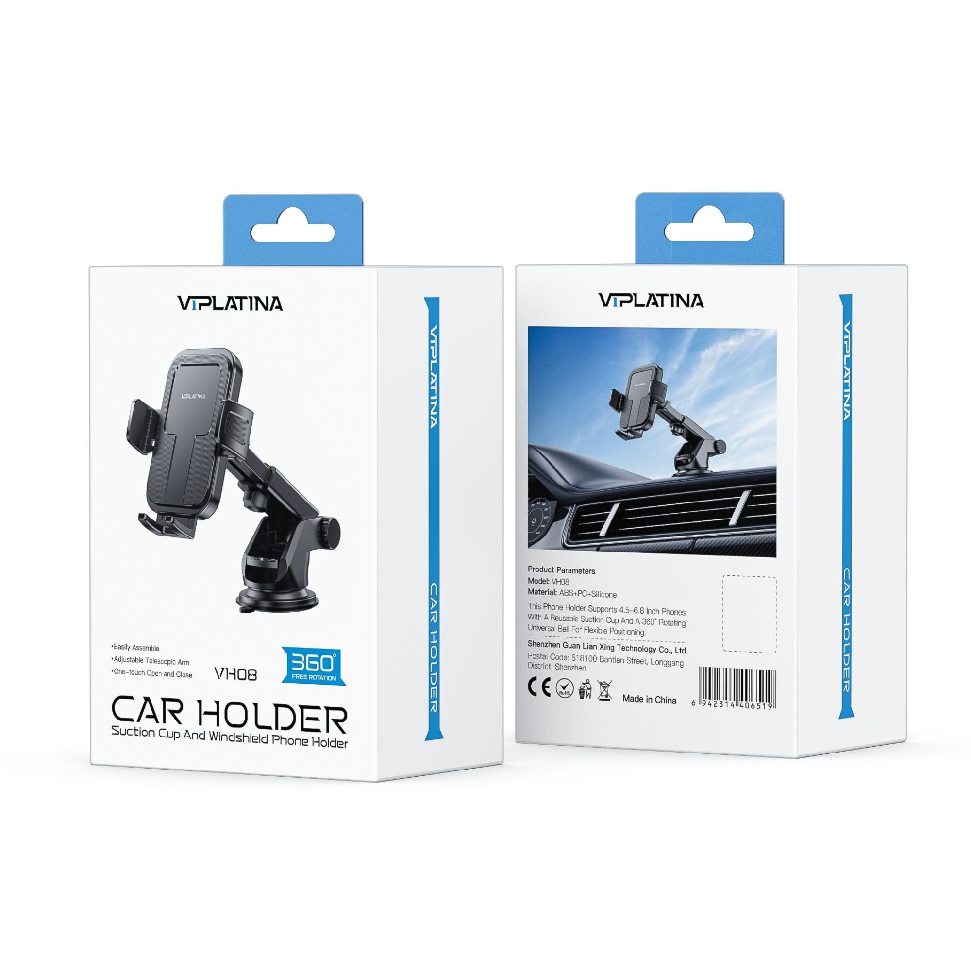 VIPLatina Car Holder Suction Cup & Windshield VH08
