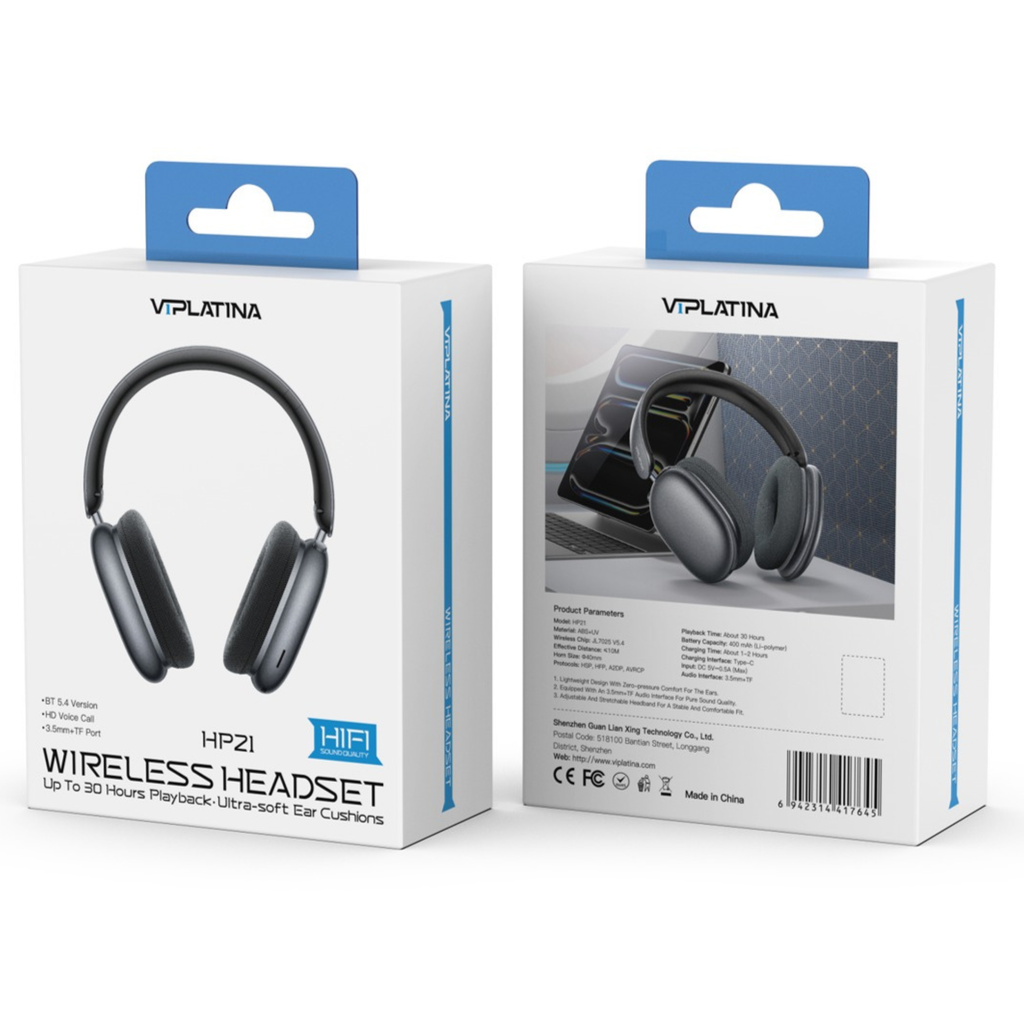 VIPLATINA WIRELESS HEADSET HP21
