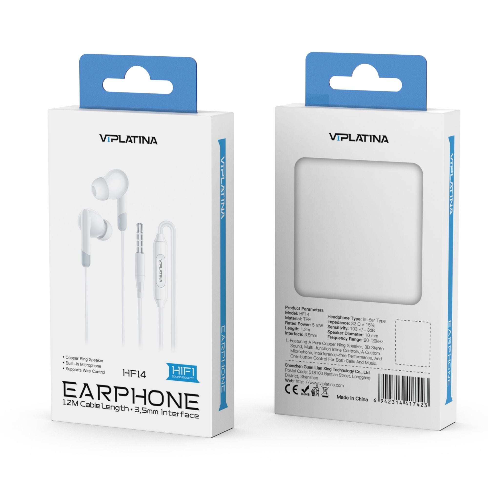 VIPLatina Earphones HF14