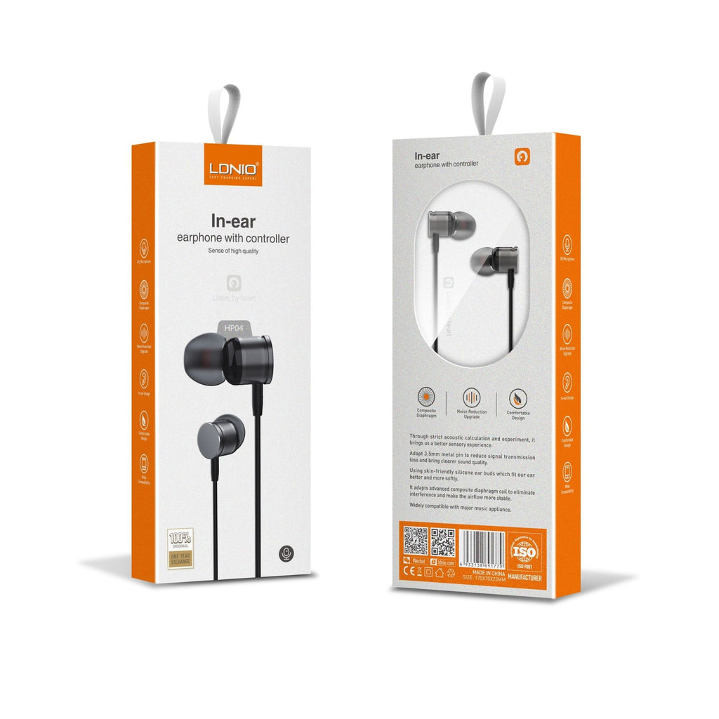 Ldnio In Ear Earphones with Controller HP-04