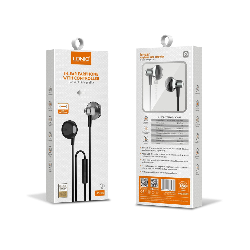 Ldnio In Ear Earphones with Controller HP-08c