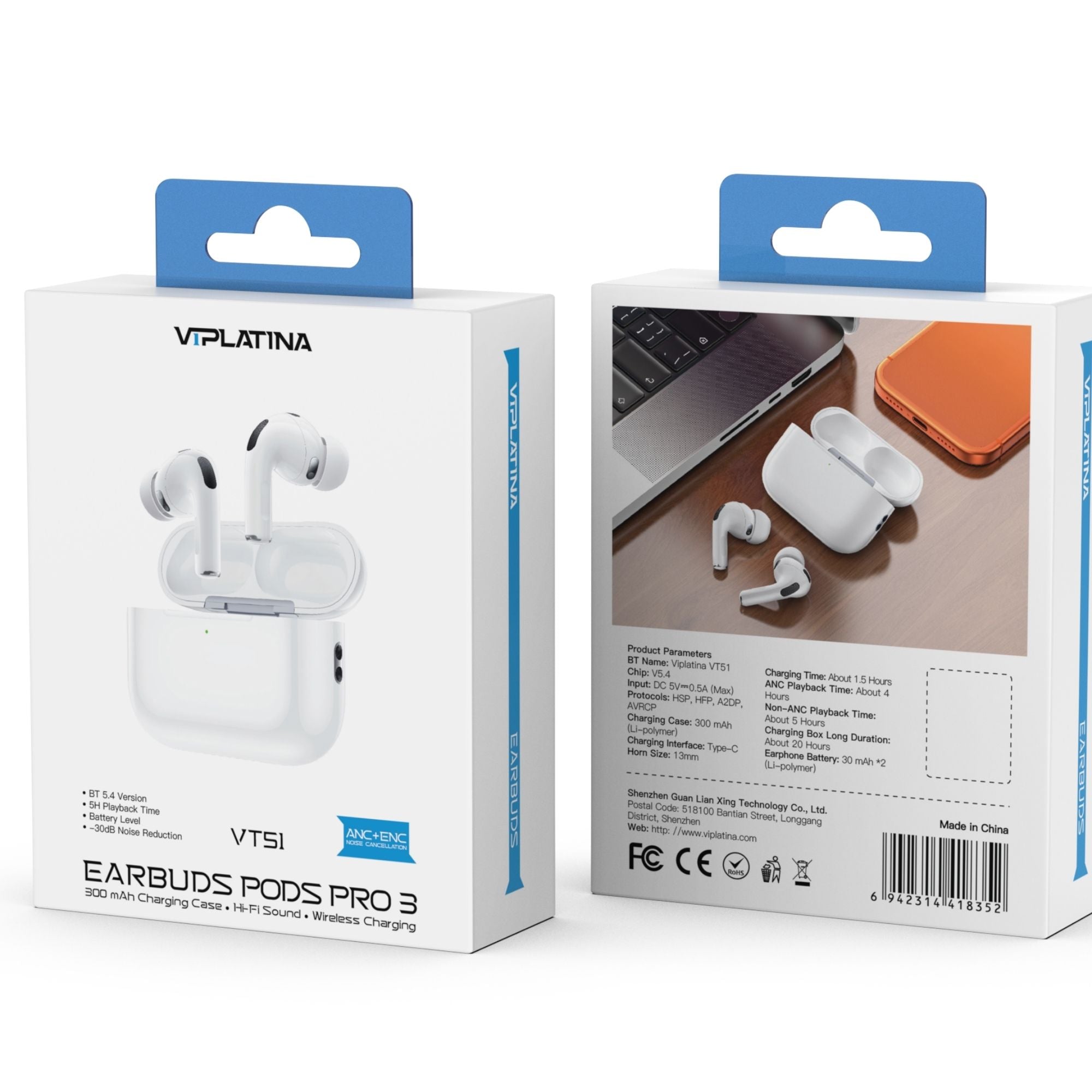 VIPLatina Earbuds Pods Pro 3 VT51