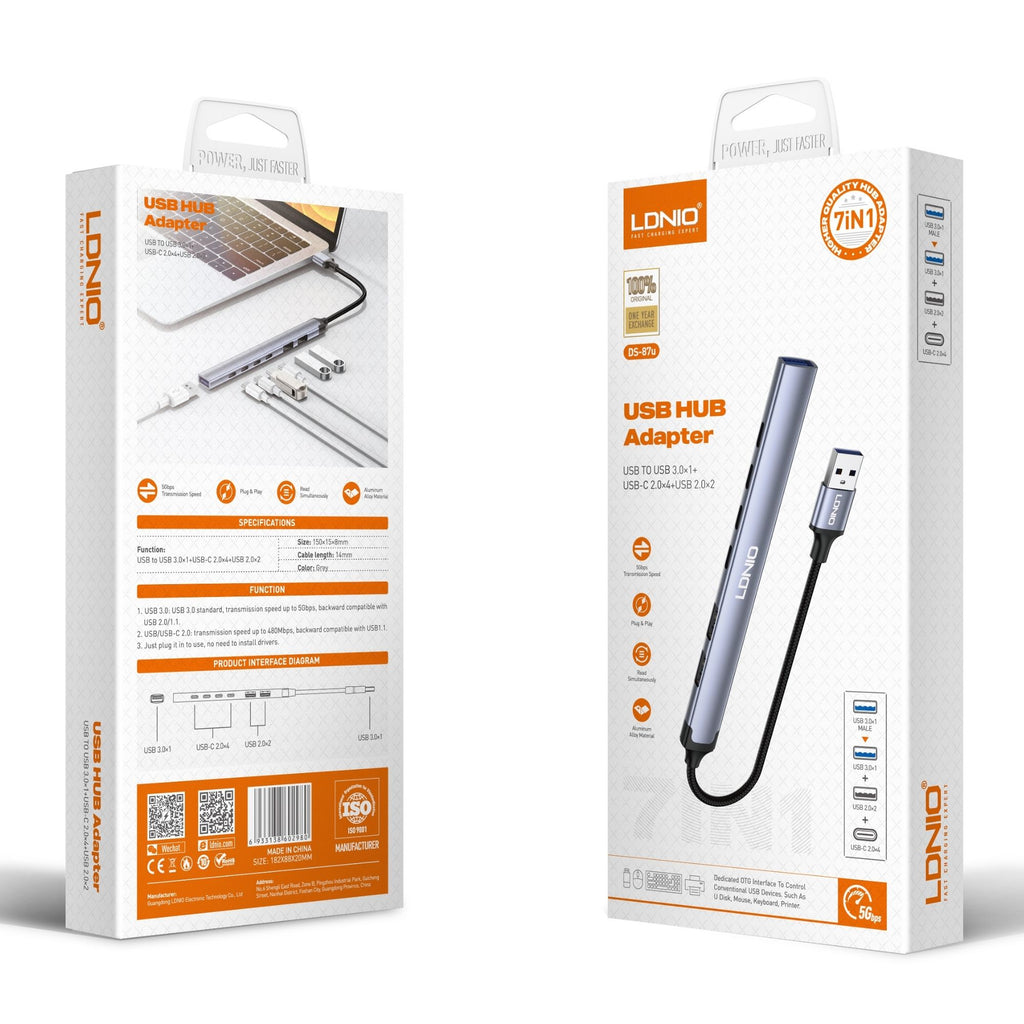 Ldnio USB Hub Adapter DS-87U