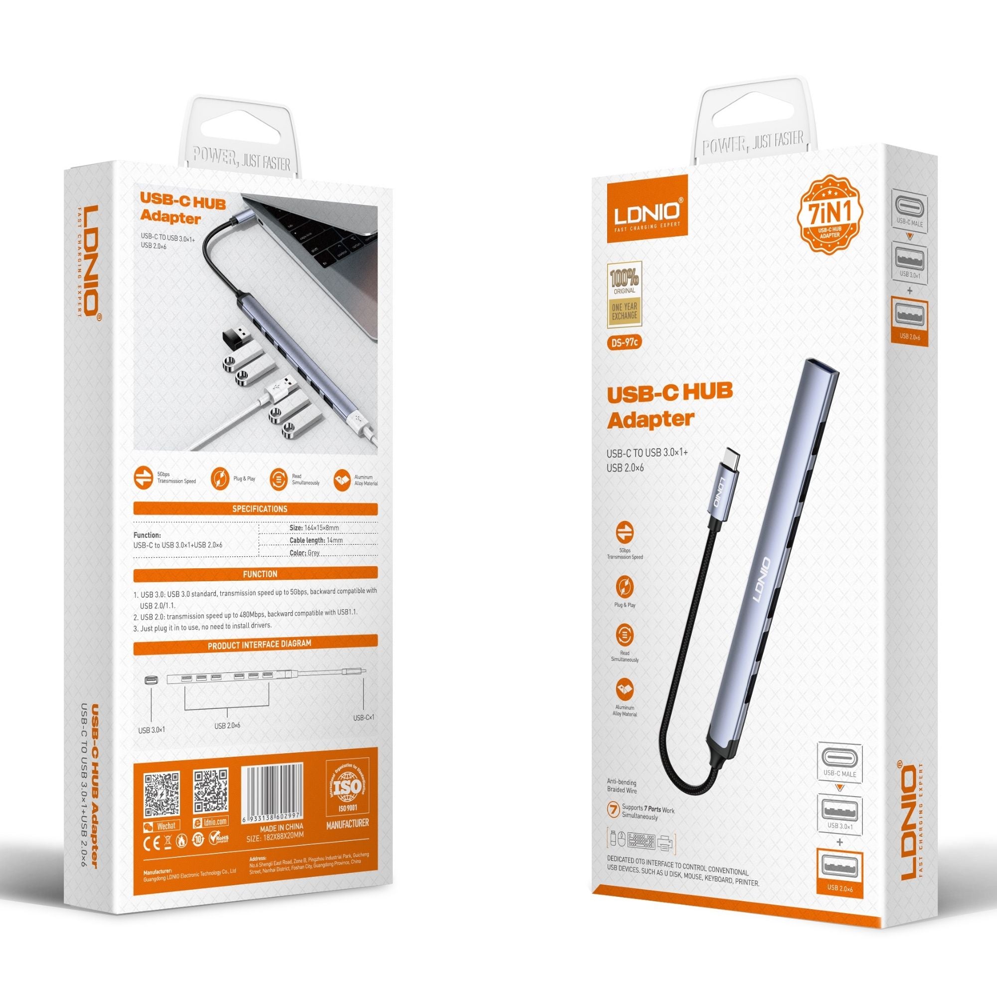 Ldnio USB-C Hub Adapter DS-97c