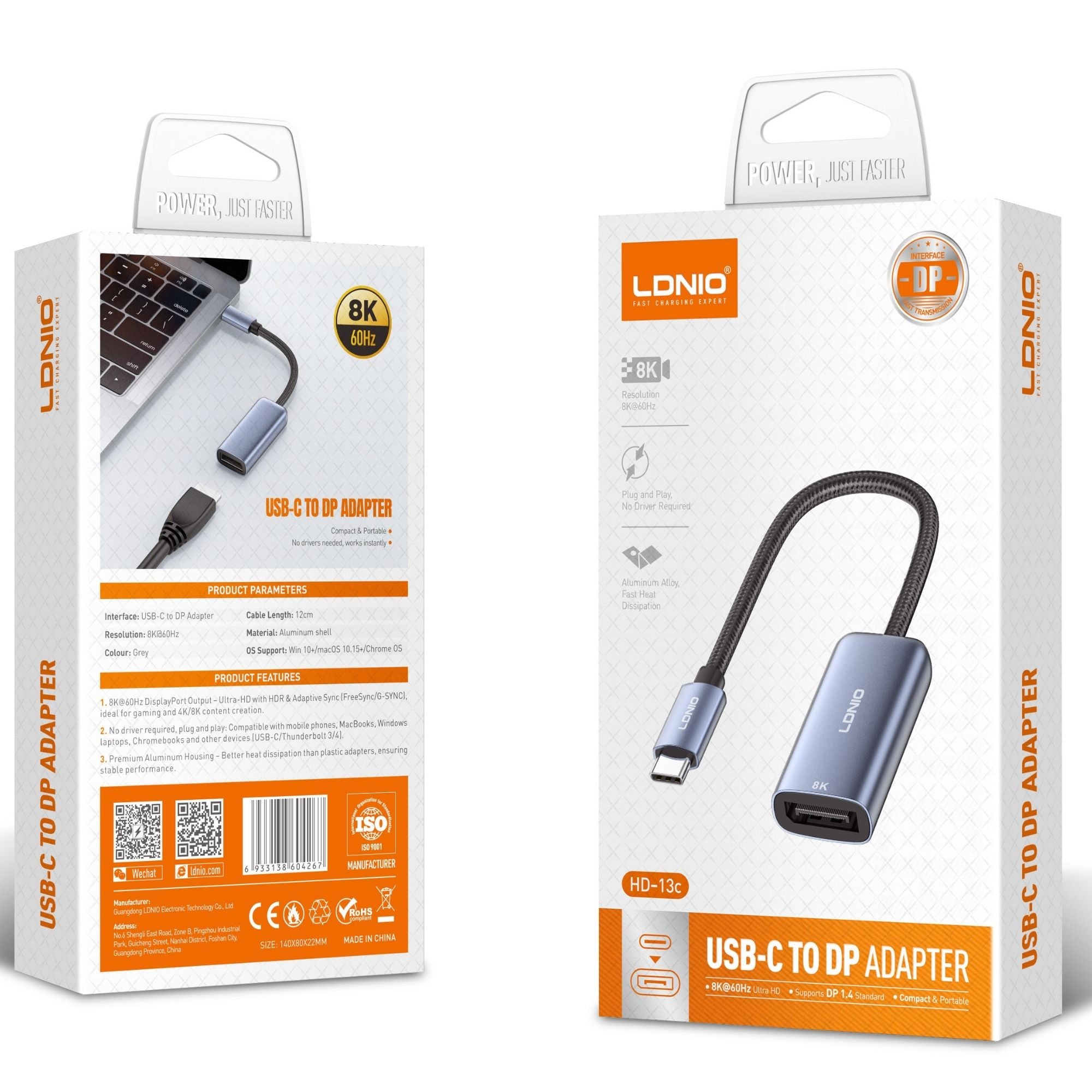 Ldnio USB-C to DP Adapter HD-13c