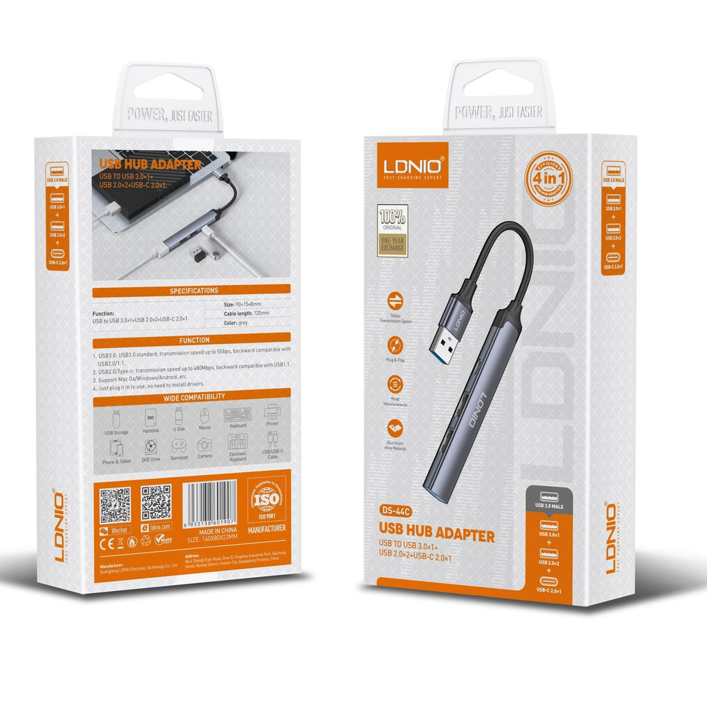 Ldnio USB Hub Adapter DS-44c