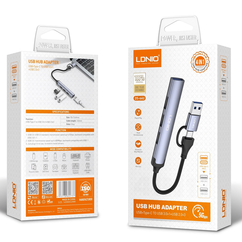 Ldnio USB Hub Adapter DS-64u