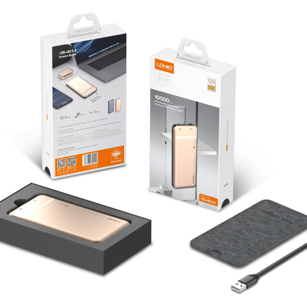 Ldnio PD + QC3.0 Power Bank PQ1015