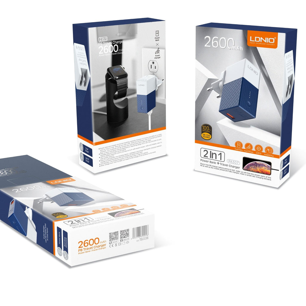 Ldnio Power Bank & Travel Charger PA307
