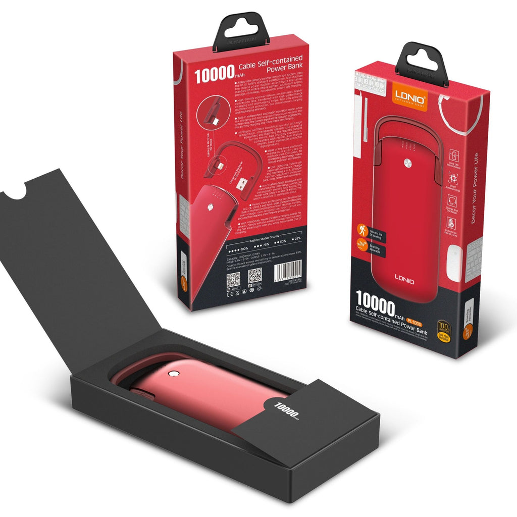 Ldnio Cable Self Contaied Power Bank PL1005
