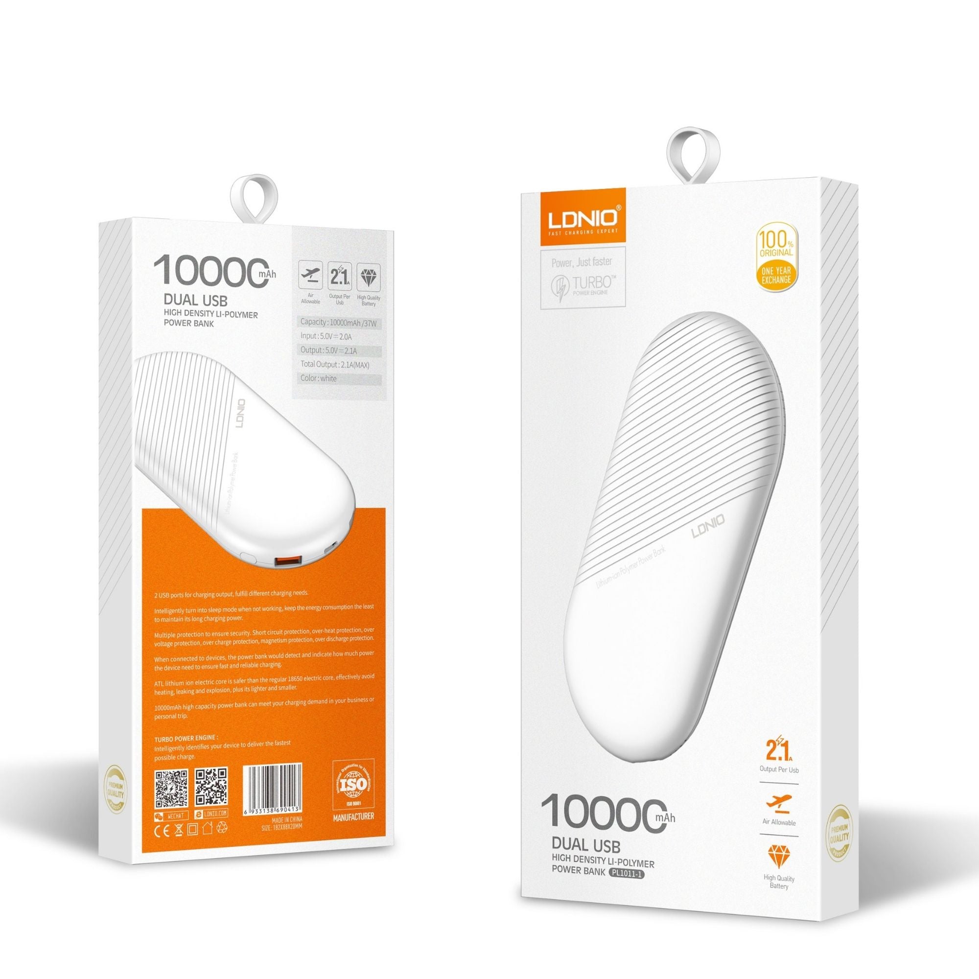 Ldnio Dual USB Power Bank PL1011-1