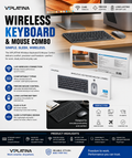 VIPLATINA WIRELESS KEYBOARD & MOUSE COMBO VM14
