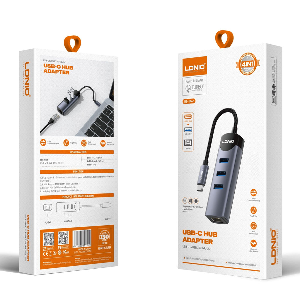 Ldnio USB-C Hub Adapter DS-144c