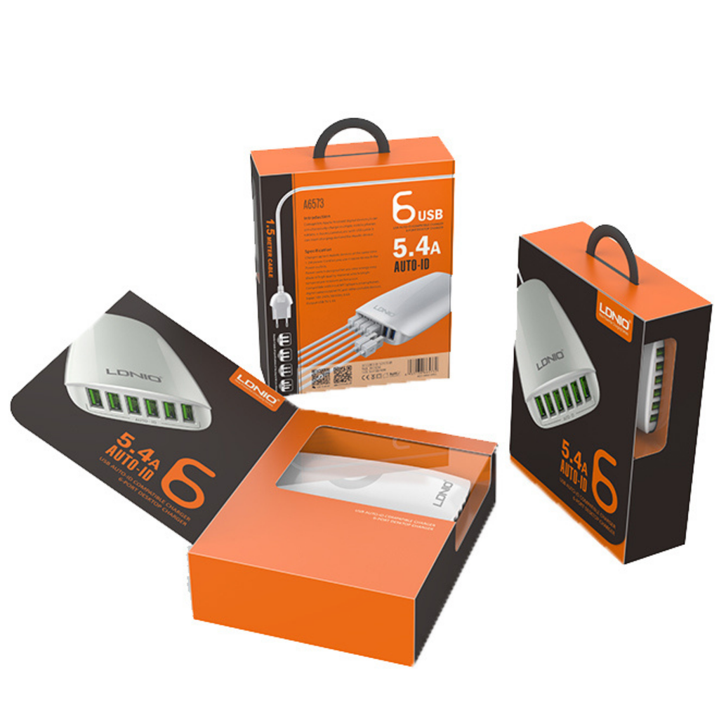 Ldnio 5.4 Auto-10 6 USB Charger A6753