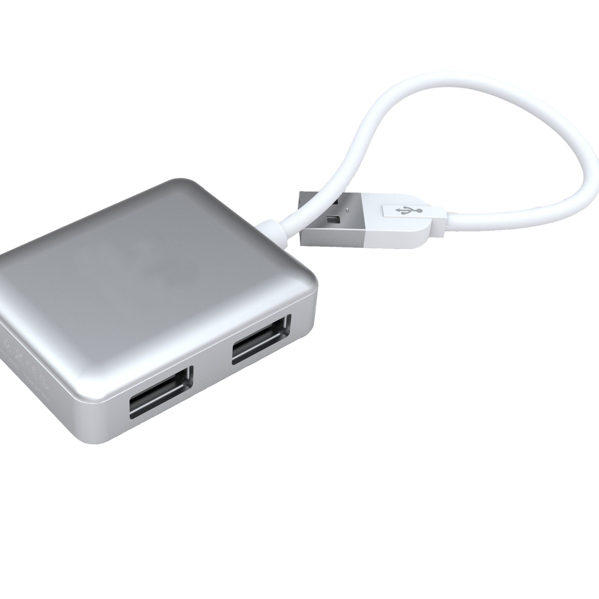 LDNIO USB Adapter with 2 Ports (Short Cable) DL-H20