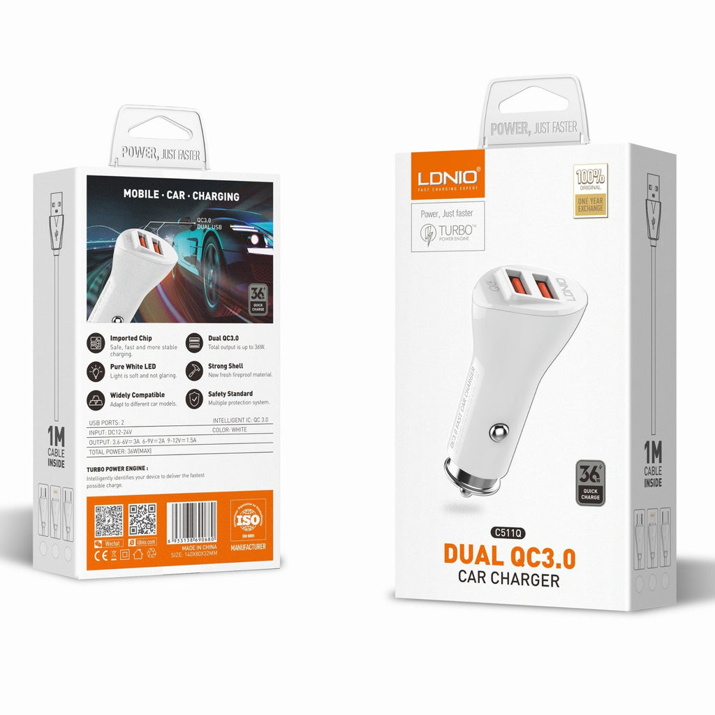Ldnio Dual QC3.0 Car Charger C511q