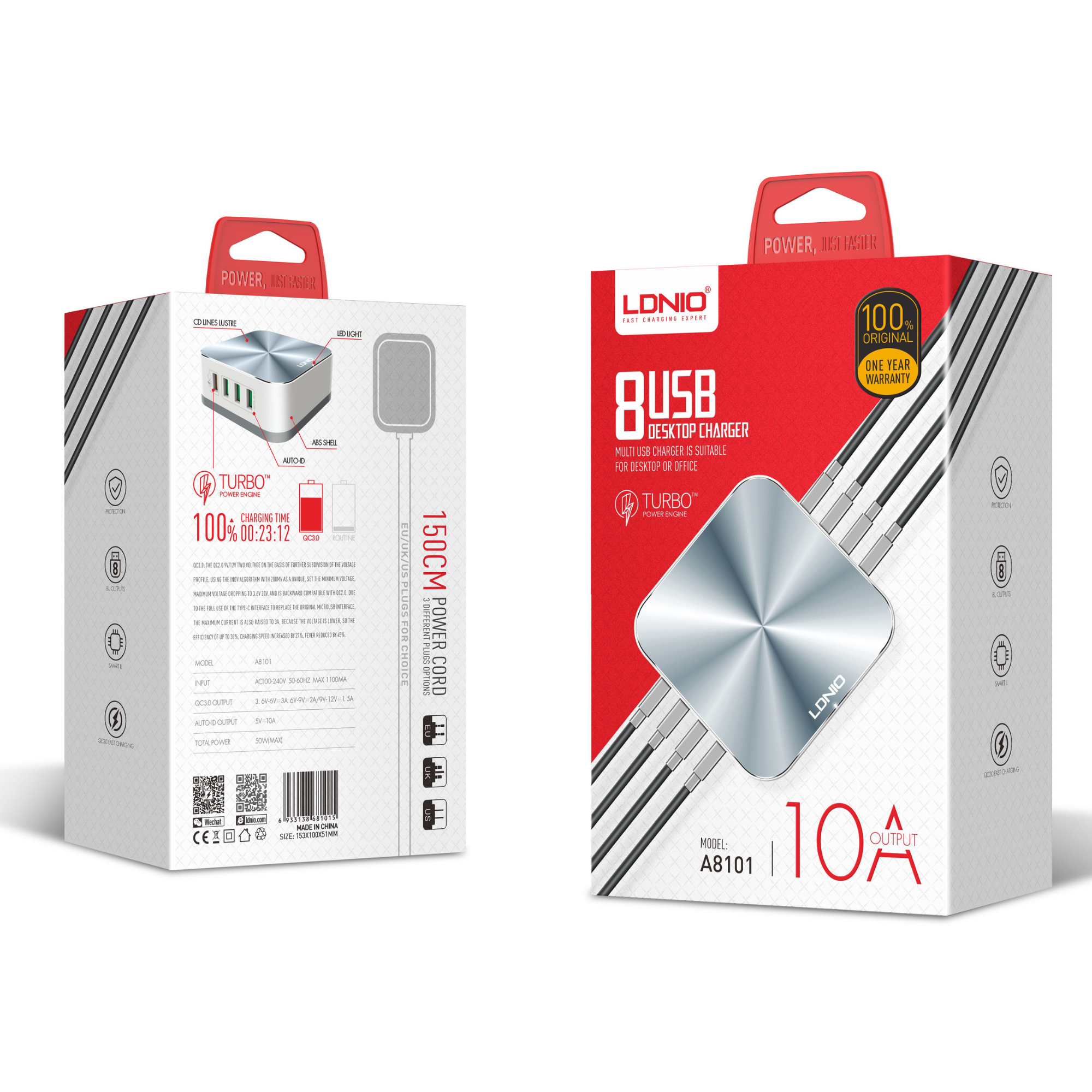 Ldnio 8 USB Desktop Charger A8101