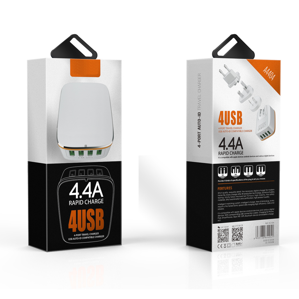 Ldnio 4 USB Rapid Charger A4404