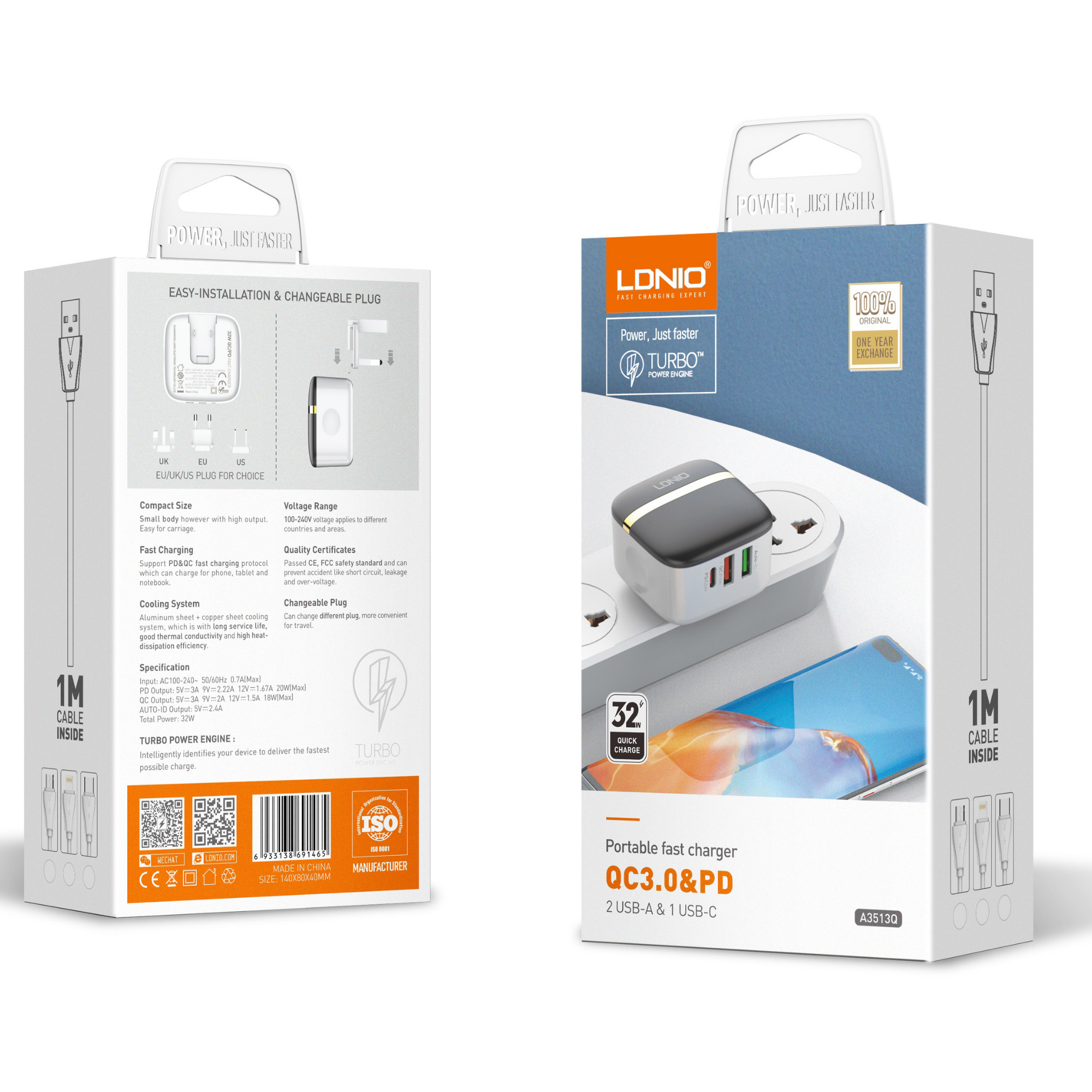 Ldnio Portable Fast Charger A3513q