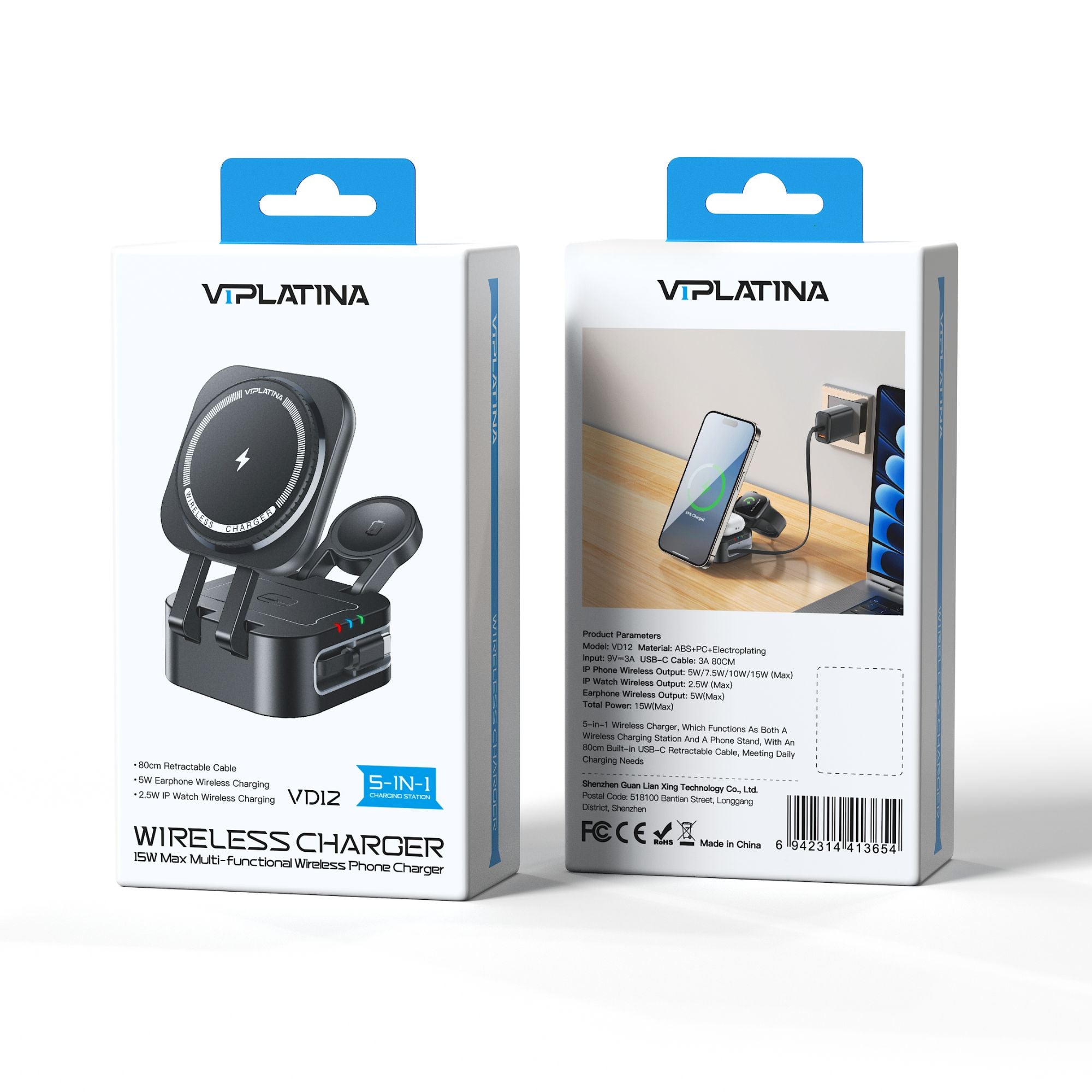 VIPLatina Wireless Charger VD12