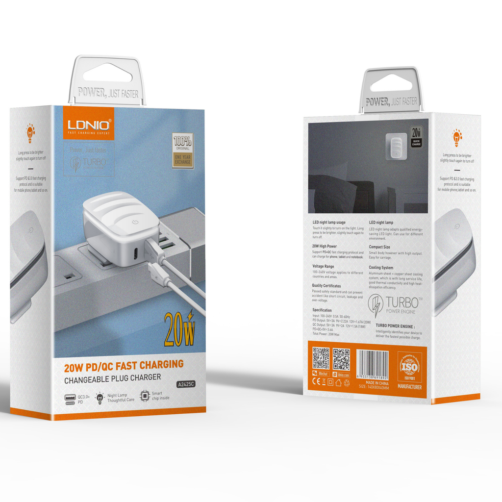Ldnio PD/QC Fast Charger A2425c