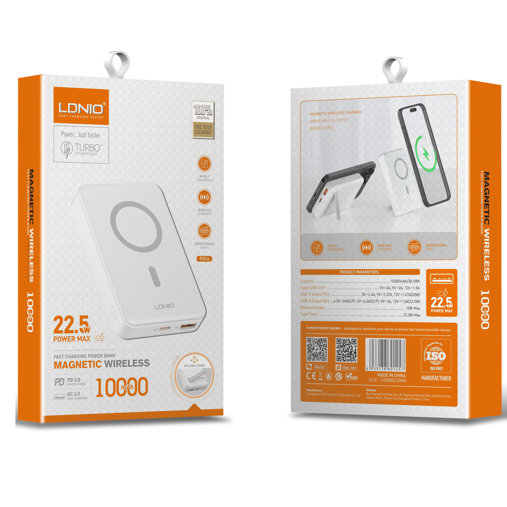 Ldnio Wireless Magnetic Fast Power Bank PQ16