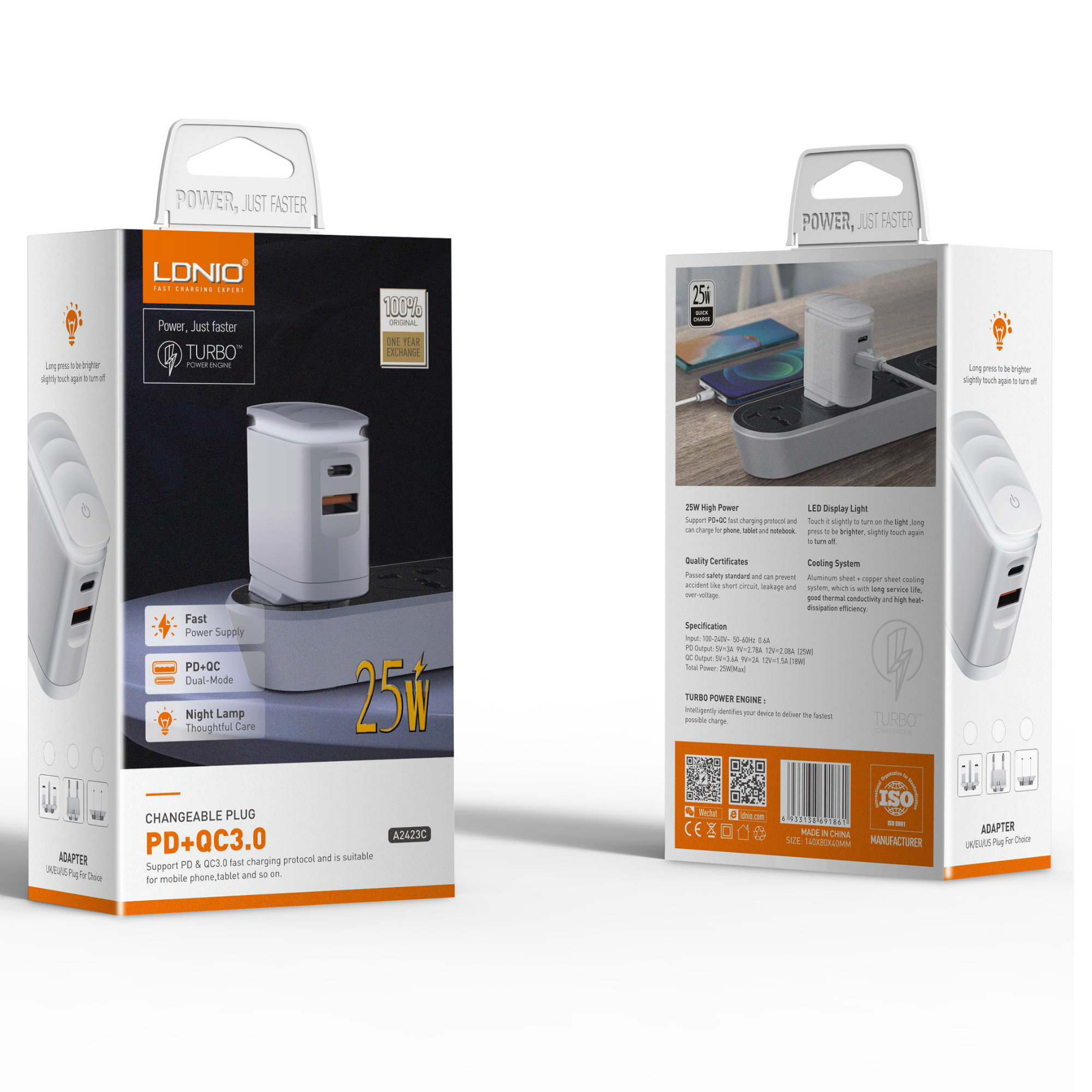 Ldnio PD + QC3.0 Charger A2423C