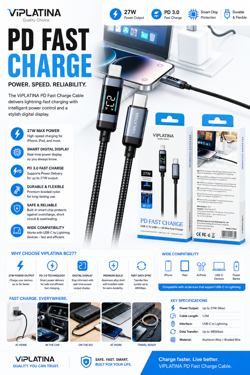 VIPLATINA PD FAST CHARGE 27W