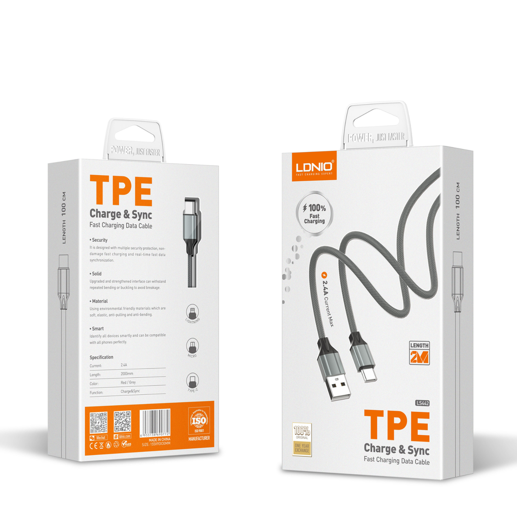 LDNIO TPE Charging Cable LS441