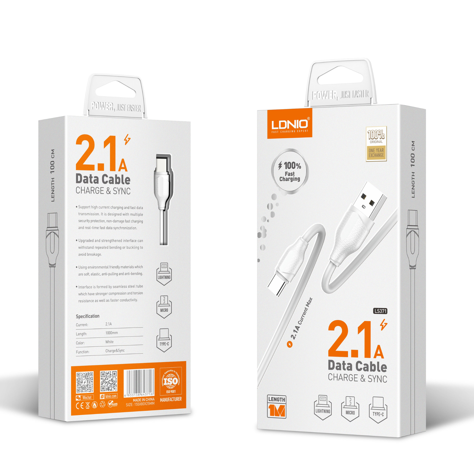 LDNIO Charging Cable LS371