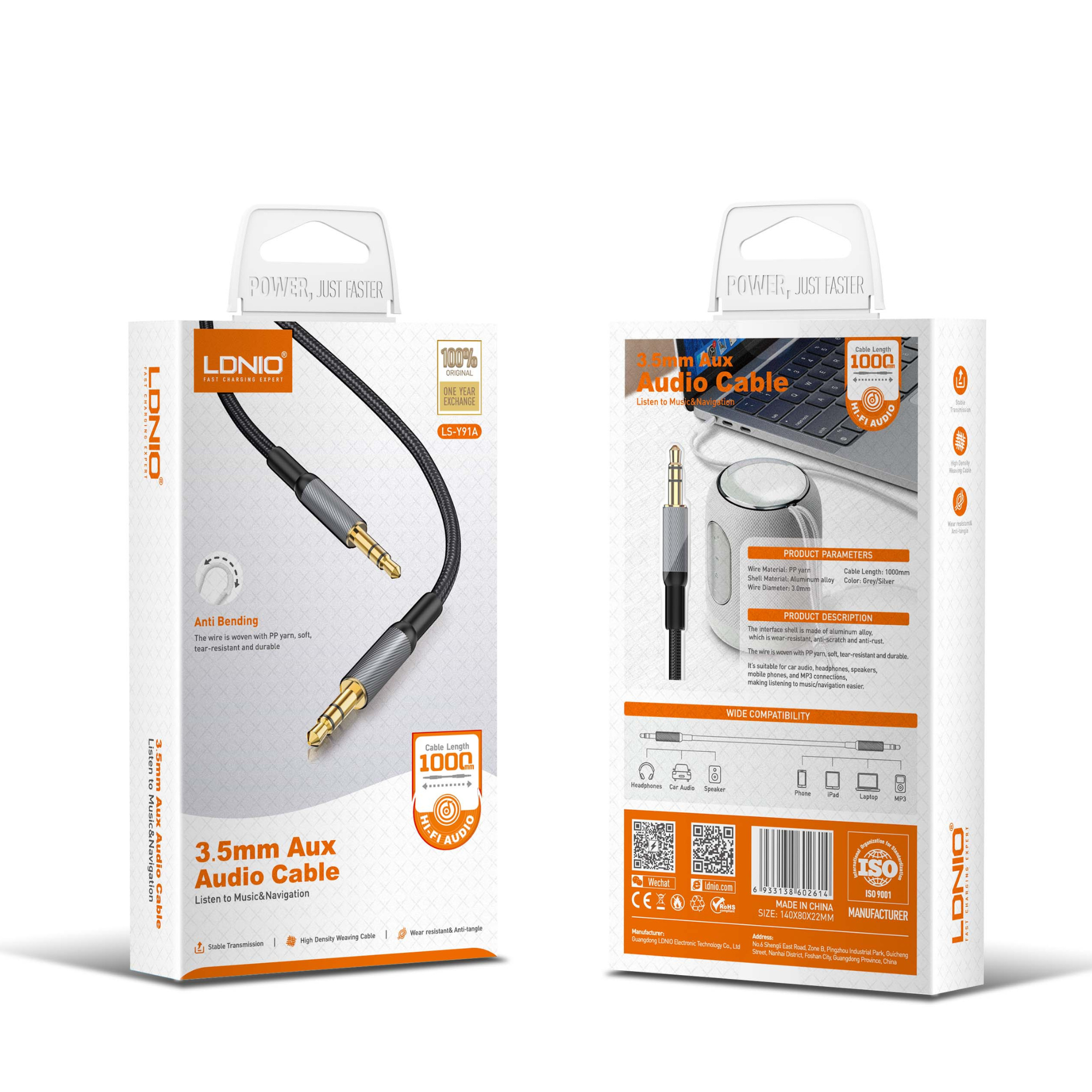 LDNIO Aux Cables LS-Y91