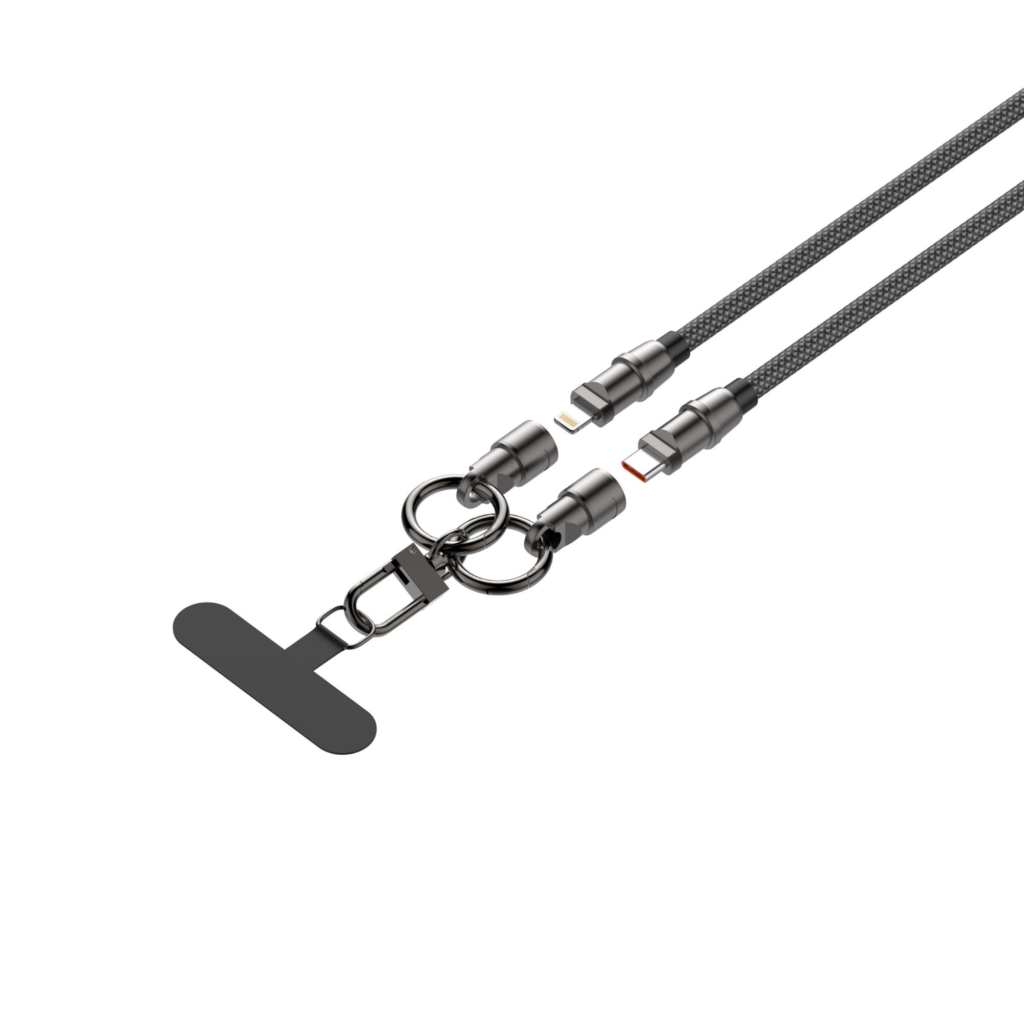 LDNIO 2 on 1 Lanyard Charging Cable LC22