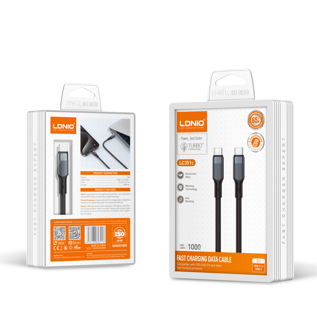 LDNIO Fast Charging Data Cable 1000mm LC35