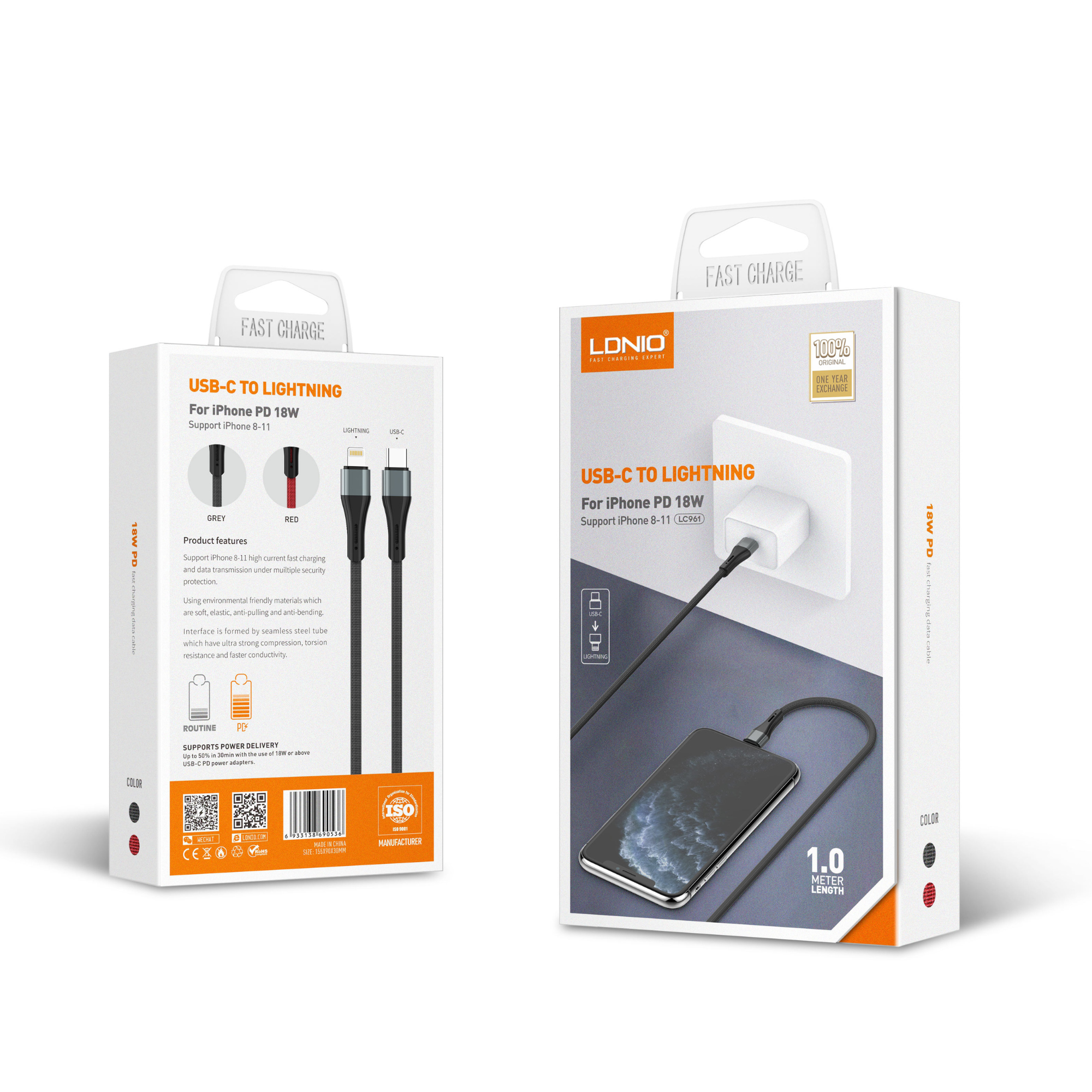 LDNIO Type-C Charging Cable 1m LC961